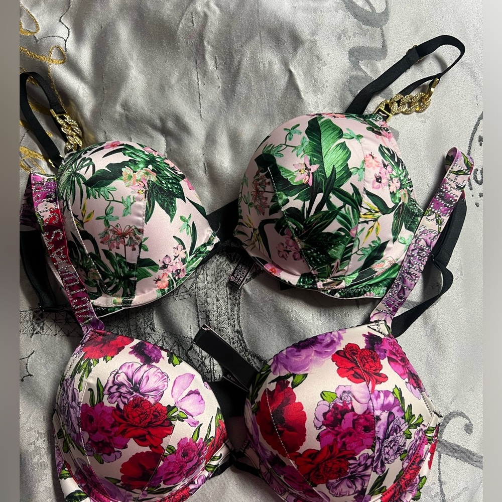 Purple & red Vs  bombshell bra 34b